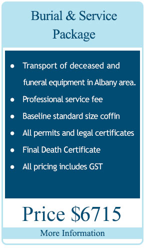 Burial & Service Package $4325
