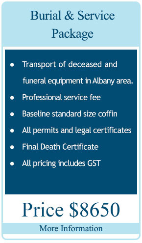 Burial & Service Package $4325